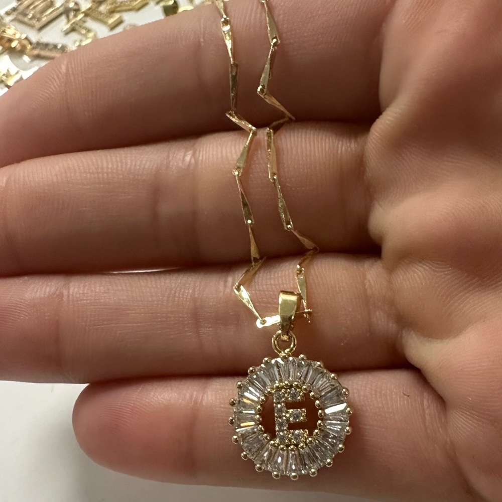 Initial Necklaces E,G $30 Each - image 1